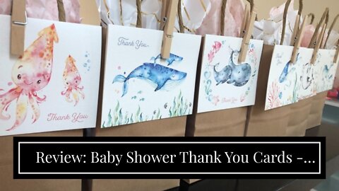 Review: Baby Shower Thank You Cards - 12 Set - Thick, Blank Greeting Card Assortment With Envel...