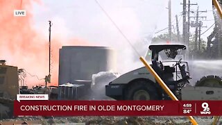 Gas explosion causes massive fire at Montgomery construction site