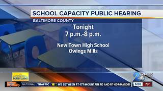 Public meeting on Baltimore County Schools capacity