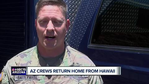 Arizona crews return home from Hawaii volcano eruption