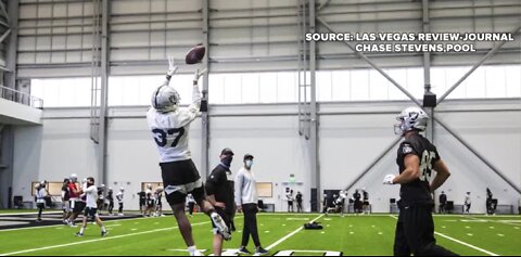 Las Vegas Raiders hit the field for practice at new Henderson facility
