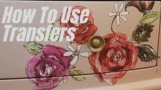 Dresser Furniture Flip/ How To Use Transfers/Painting and Prep w/o Power Tools/ Dixie Belle Silk