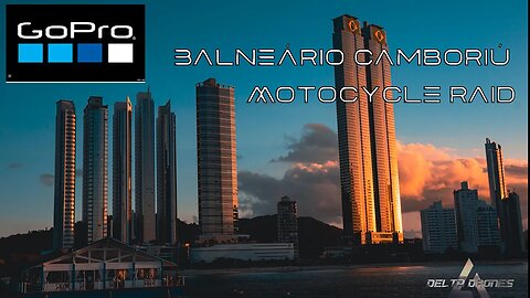 Balneário Camboriú 4K GoPro Passeio de moto pela Praia Av. Atlântica