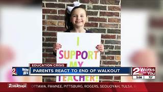 Parents react to end of walkout