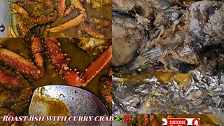 How to make curry crab, and roast fish.#currycrab#fish#RicksCafe #Sunrisetv#ochorios#catchandcook