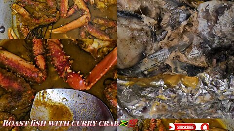 How to make curry crab, and roast fish.#currycrab#fish#RicksCafe #Sunrisetv#ochorios#catchandcook