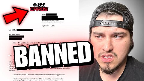 CGC Banned Me & Threatened Legal Action