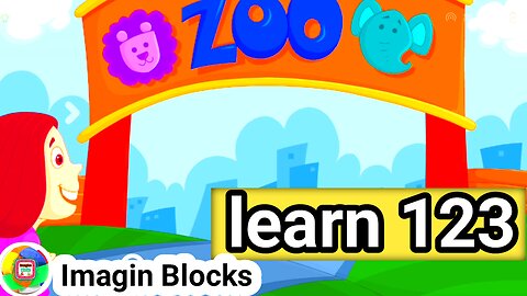 Learning video with zoo animals in Imagine Blocks|123songs