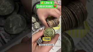 On the Hunt! #Silver #CoinRollHunting #Shorts