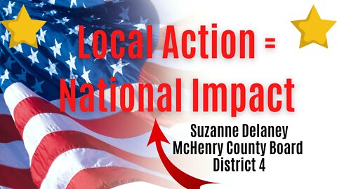 Suzanne Delaney - Local Action = National Impact McHenry County Board #taniajoy #beautyforashes