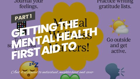 Getting The Mental Health First Aid To Work