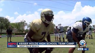 Keiser Football hosts team camp