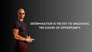 Listen to this video every day for more determination-Andrew Tate Motivazion