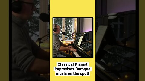 Classical Pianist Szymon Jakubowski improvises Baroque music live on the show!