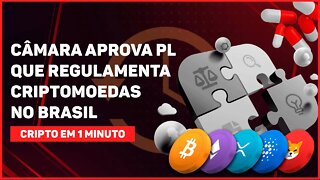 C1: CÂMARA APROVA PL QUE REGULAMENTA CRIPTOMOEDAS NO BRASIL