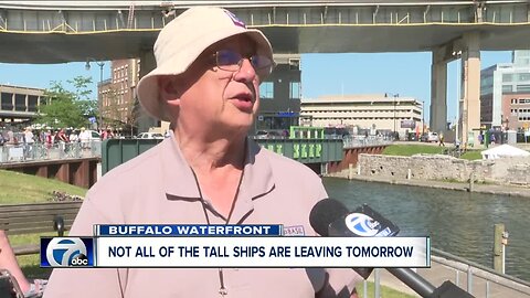 Not all of the tall ships are leaving Buffalo immediately