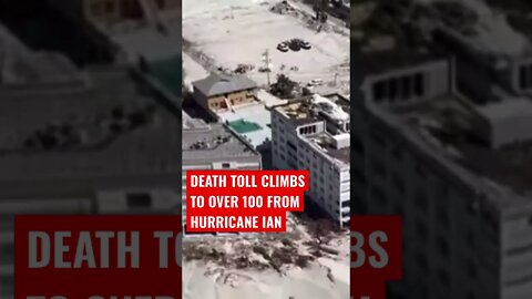 Hurricane Ian death toll climbs to Over 100 #shorts #hurricaneian #florida #deathtoll