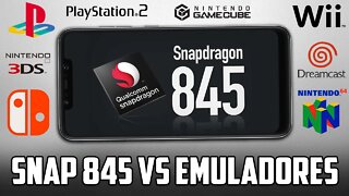 SNAPDRAGON 845 VS EMULADORES | O VELINHO AINDA RODA BEM? | EggNS, Citra MMJ, AetherSX2, Dolphin...