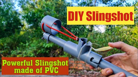How to Create a Powerful Slingshot From PVC Pipe - DIY Slingshot