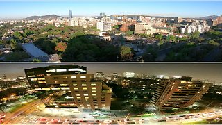 Timelapse Las Condes city light in Santiago, Chile