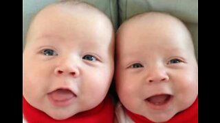 Twins' laughter can bring a smile to anyone