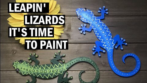 Leapin’ Lizards Gecko Easy Acrylic Painting Tutorial