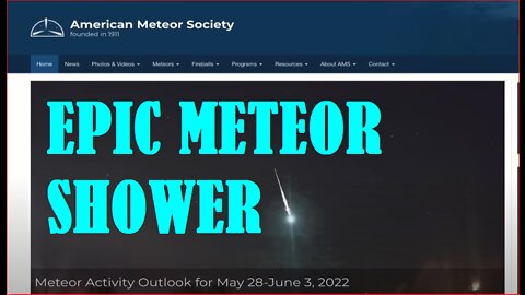 EPIC ONCE IN A LIFETIME METEOR SHOWER