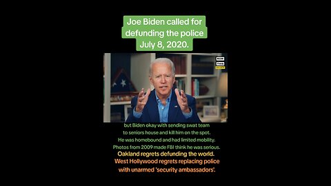 Biden Called For Defunding The Police. Then Used FBI Swat To Kill Senior Vet Trump Supporter.