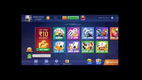 ?Play Teen Patti and win Real Cash! Istall and got bonus + ₹10🔥winning तिन्नपर्ति से पैसे केसे कमाए