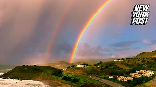 The bright side of the California storms? Spectacular rainbows