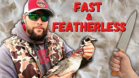 How To Clean a Duck FAST with NO FEATHERS!!! (Loaded Duck Hashbrowns)