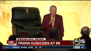 Former ASU football coach Frank Kush dies at Valley hospital, sources say