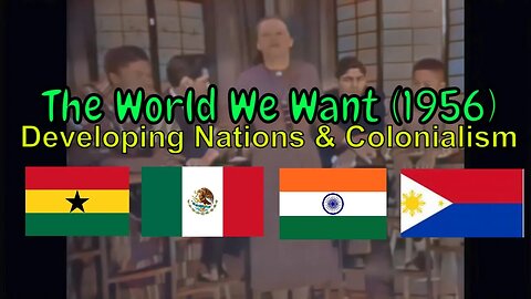 Herald Tribune World Youth Forum - Developing Nations & Colonialism (1956) [colourised]