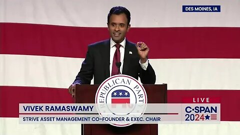 Vivek Ramaswamy at the Iowa GOP Lincoln Dinner 7.28.30