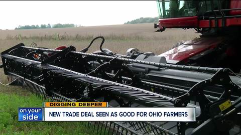 Ohio soybean farmers now hope trade deal with China follows the one with Mexico and Canada