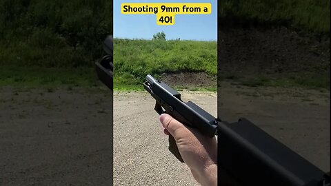 #shorts Shooting 9mm from a 40! #glock23 #gun