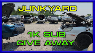 Pulling parts at the Junkyard & 1k sub Give away Maybe??