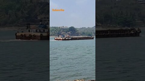 #shortvideo #shorts #viral #youtubeshorts #naturephotography #goa #ironore #nature #boat #barge