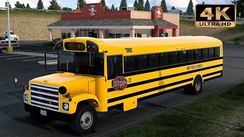 International School Bus - That's why your kids are late to school 😱 | ATS Gameplay "4K"