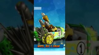 White, Red, & Green Paint Job - Crash Team Racing Nitro-Fueled