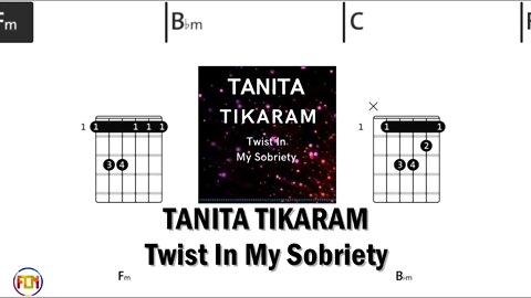 TANITA TIKARAM Twist In My Sobriety - Guitar Chords & Lyrics HD