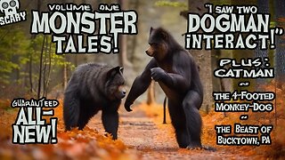 Scary Monster Tales Told in the Thunderstorm Audio featuring Dogman, Catman, and 2 Strange Cryptids