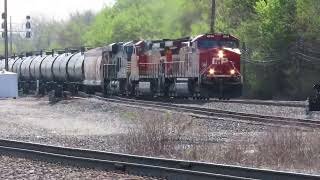 Norfolk Southern 66X Tanker Train with CP and BNSF Power from Berea, Ohio May 7, 2022
