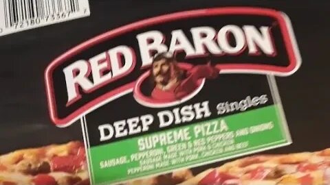 Red Baron deep dish pizza