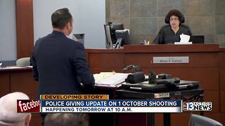 Las Vegas police giving update on 1 October shooting