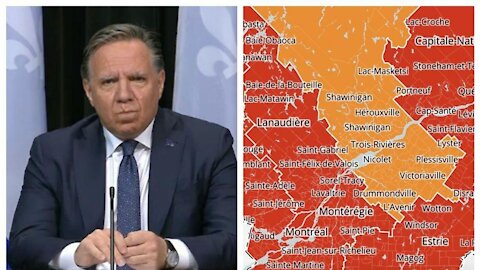 Toutes les régions en zone rouge au Québec basculent en orange, sauf ces 5 secteurs