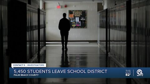 5,450 students leave Palm Beach County schools
