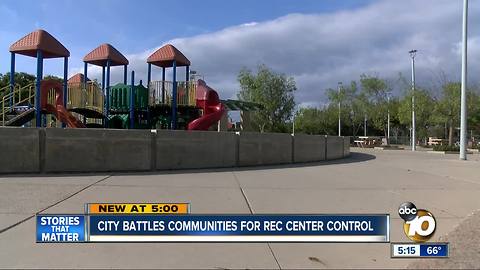 City battles communities for rec center control