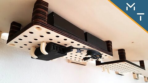 Pegboard Cable Management System For Desk