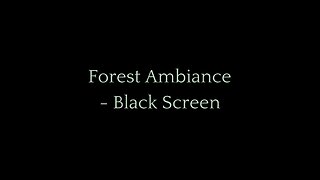 Whispers of the Forest: Ambient Forest Sounds for Deep Sleep & Relaxation - Black Screen